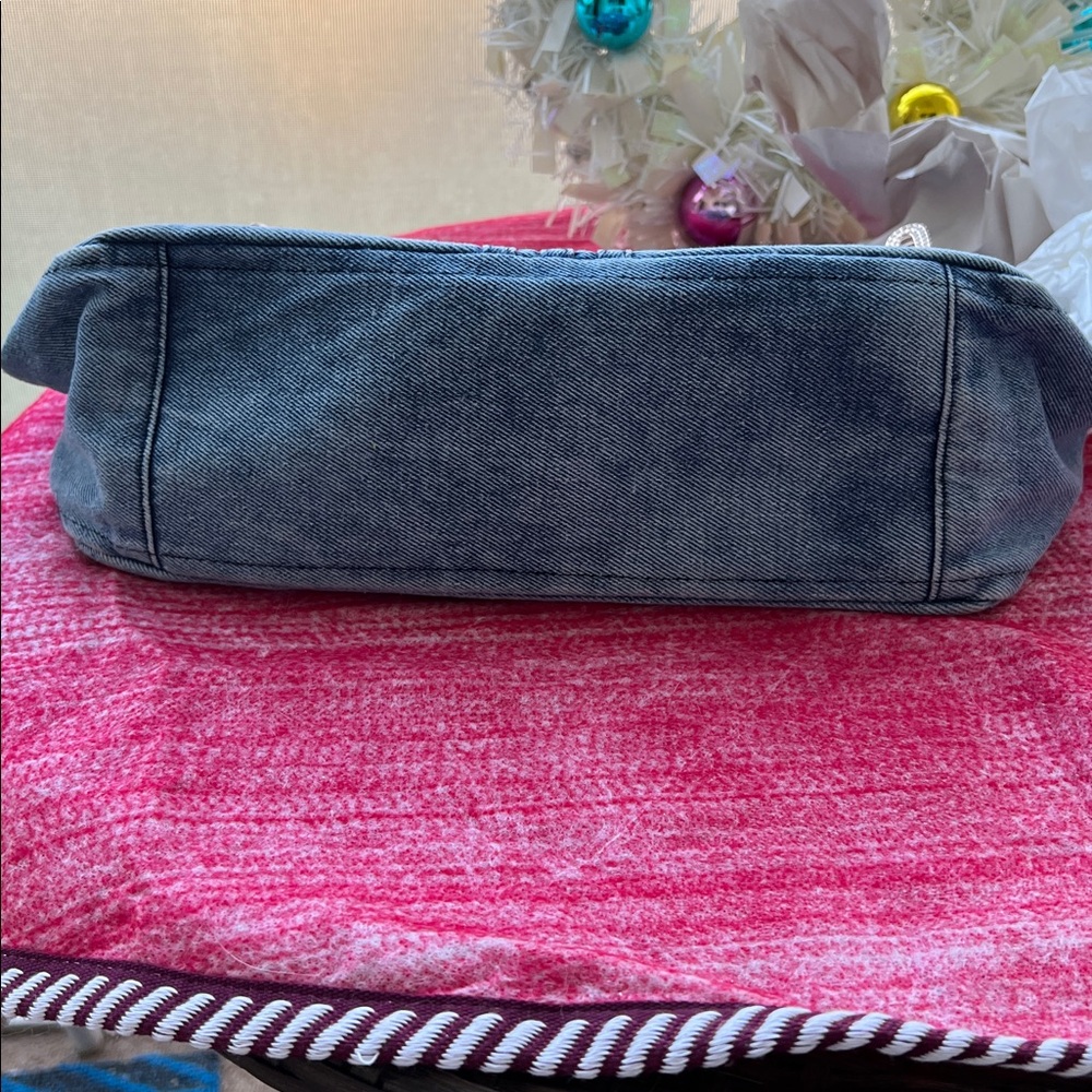 Custom Denim Chain Strap Bag - Picture 5 of 7